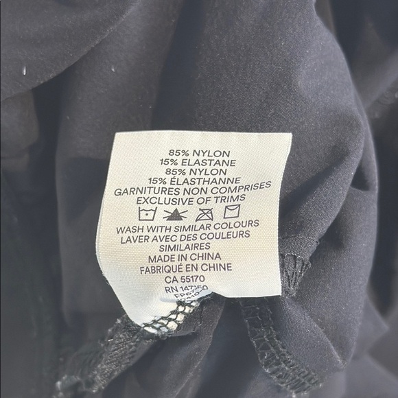 Frank & Oak Black Pants with Tapered Fit Size Large - Picture 6 of 6